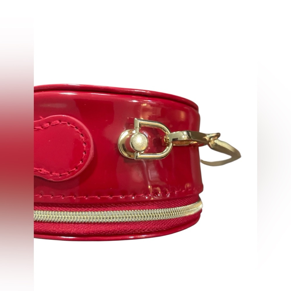 New w/ Box Dior Red Patent GWP Clutch w/ Unbranded Crossbody Gold Chain - Picture 10 of 11